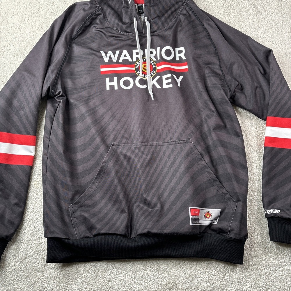 UNRL Hoodie‎ Men's Size Small Red Plaid Silk Series Warrior Hockey Stretch Golf